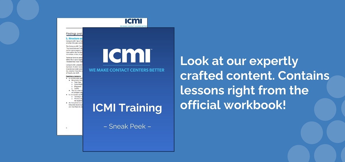 ICMI Consulting Services | Course Sneak Peek